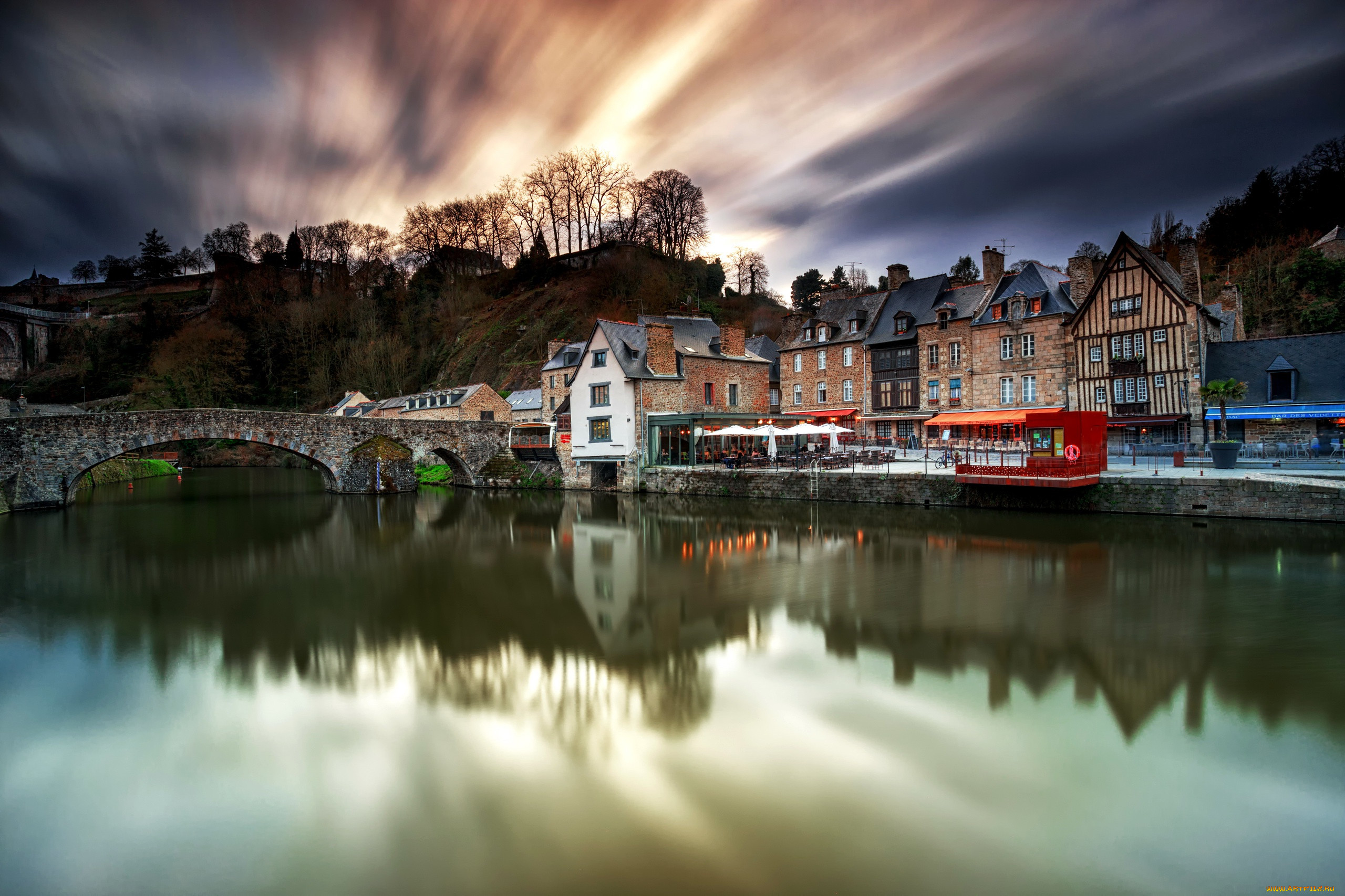 , - , dinan, old, city, bretagne